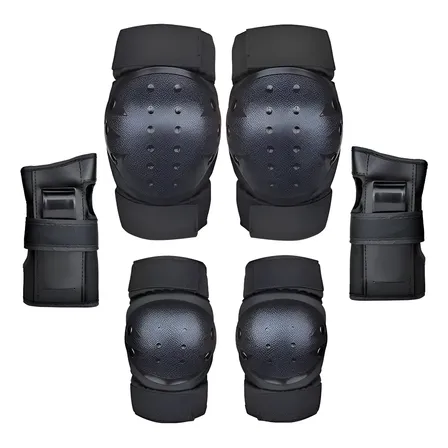 Protectores Para Patinaje Gadnic Duraderos Y Resistentes Negro