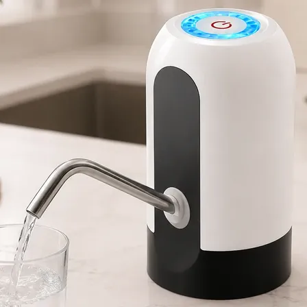 Dispenser De Agua Automatico Bomba Dispensador Usb Bidones Blanco