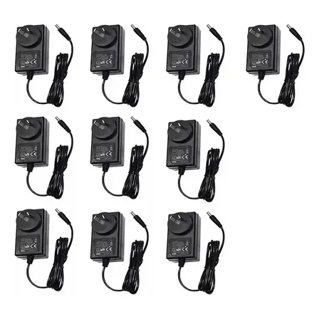 Pack 10 Fuentes 12v 2a Tipo Cargador Tira Led Cctv Camara