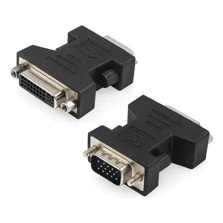 Adaptador Dvi - I Hembra 24+5 A Vga Macho 15 Pines Video Pc