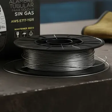 Alambre Mig Soldar Sin Gas Flux 08mm Rollo 900g Dogo + Pico Gris Oscuro