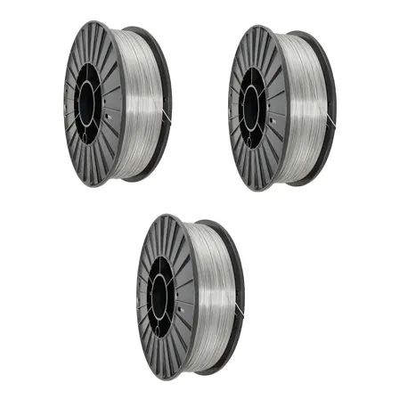 3 Rollos Alambre Mig Soldar Sin Gas Flux 0,8mm 1 Kg Wolfer