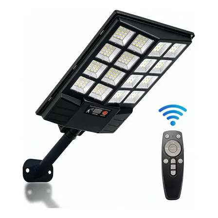Reflector Solar Led Luz Lampara Exterior Sensor Movimiento 100w Blanco Frío
