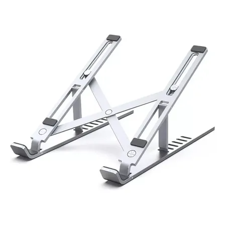 Atril Ajustable Multifunción Portátil Libros Tablet Notebook Plateado