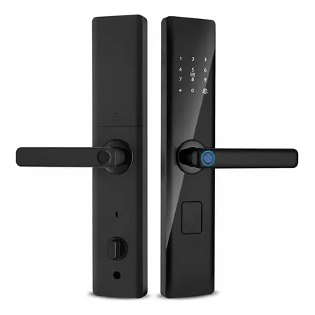 Cerradura Inteligente Bluetooth Y Huella Digital Negro