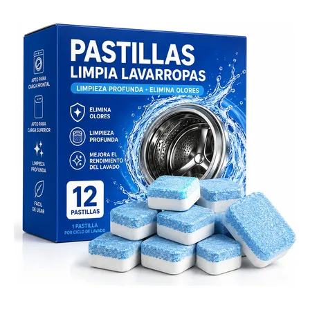 Limpiador Lavarropas En Pastillas 12u Elimina Olores