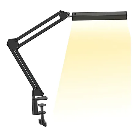 Lampara Escritorio Gadnic LedMax 10 W 990 lumenes 3 Temperaturas 9 Niveles Brazo 360 USB