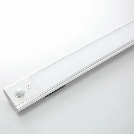 Barra Luz Led40cm Usb Aluminio Recargable Con Sensor Hogar Blanco