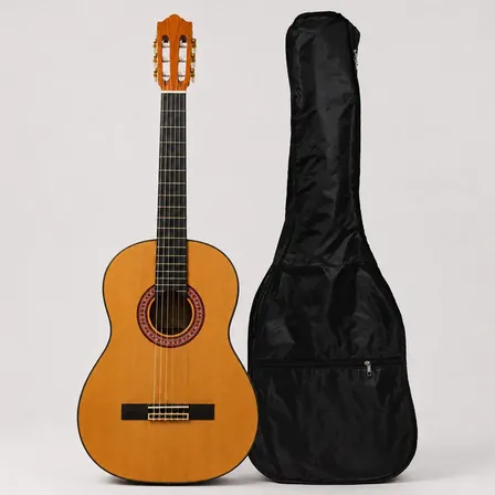 Guitarra Criolla Rómulo García B-200 + Funda Naranja Claro