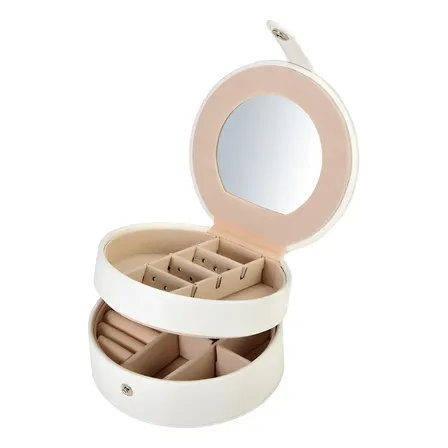 Organizador Estuche Para Joyas Gadnic Caja Para Accesorios Color Blanco