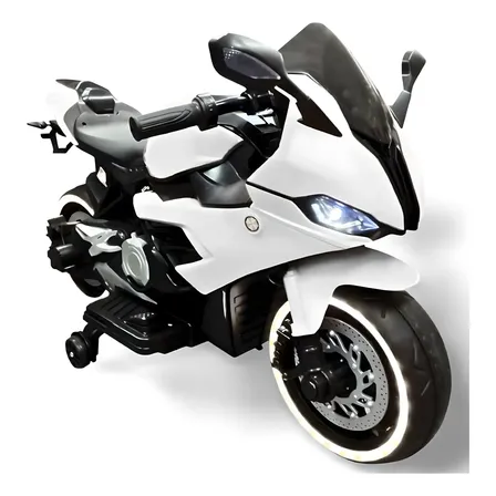 Moto Tipo Pista A Bateria 12v Simil Bmw Blanco