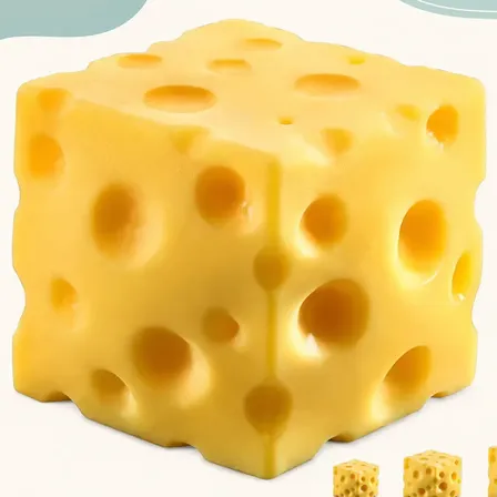 Juguete Squishy Viral Queso Cheese Antiestrés Tendencia Niño Amarillo