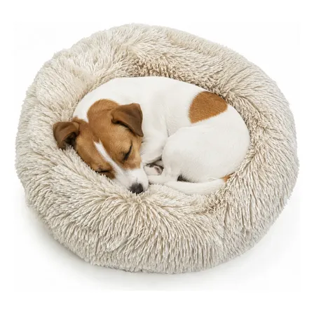 Cama Moisés Nido Nórdico Antiestrés Funda 60cm Perro Gato Beige Clarito