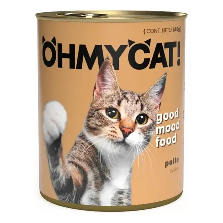 Ohmycat! - Pollo - Alimento Húmedo para Gatos - 12 Latas X 340gr