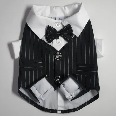 Traje De Fiesta Para Perro Negro-talle L