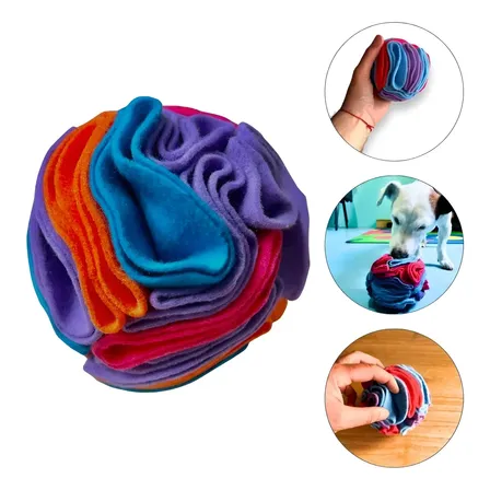 Pelota Olfato Perro Juguete Adiestramiento 10 Cm Multicolor
