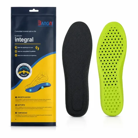 Plantillas Anti Olor Antibacterianas 3d Pies Secos Bangni 47-48