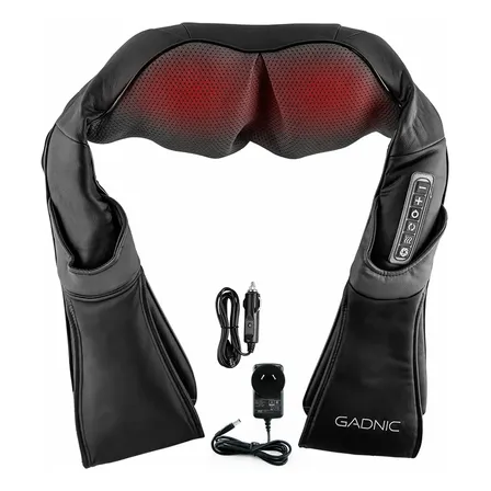 Masajeador Cervical Lumbar Gadnic 8 Nodos Terapia De Calor