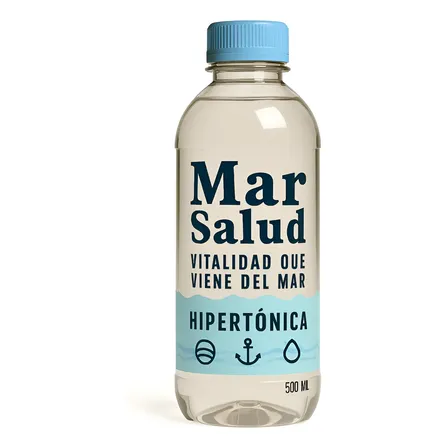 Agua De Mar Mar Salud. 500ml. Pura Salado