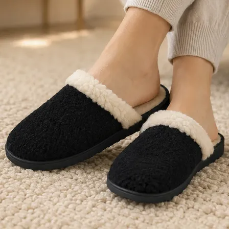 Pantuflas Mujer Toalla Corderito Suaves Abrigadas Para Casa