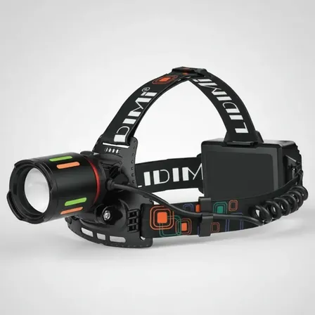 Linterna De Cabeza Led Recargable 10w Usb Luz Blanca Y Roja Blanco Y Rojo Negro