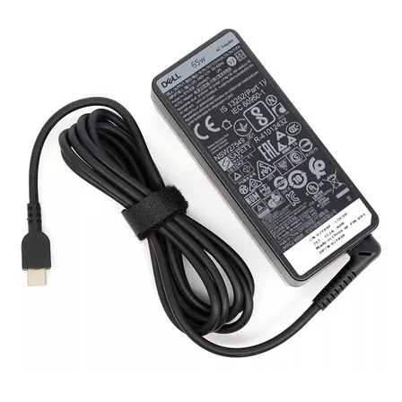 Cargador Dell 65w Usb Type C Tipo C Negro
