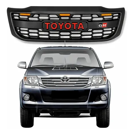 Parrilla Hilux Gr 2012 Al 2015 Drl Leds Ambar  Tuningchrome