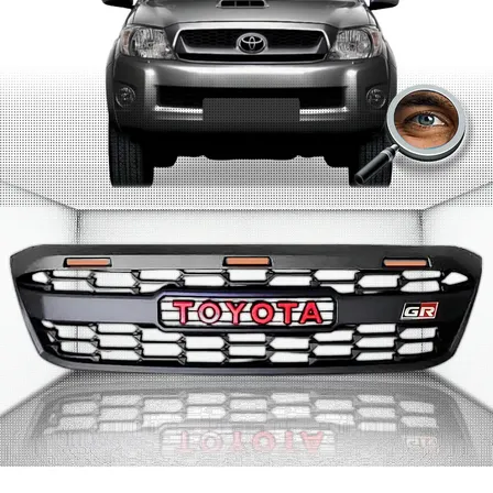 Parrilla Hilux 2006 Al 2011 Trd Gr C/ Drl Leds  Tuningchrome