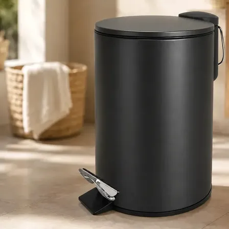 Cesto Residuos Tacho Basura Acero Pedal 12 Litros Cierre Suave Marca Hogar Actual