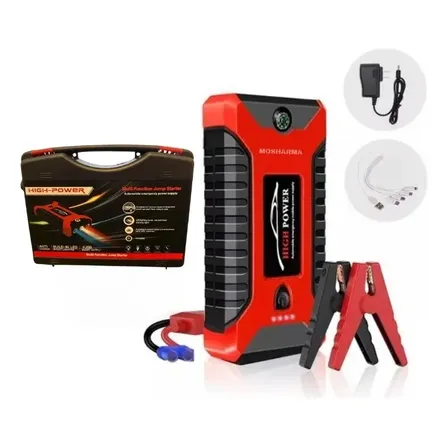 Arrancador De Auto Moto Portatil + Powerbank Carga Rapida