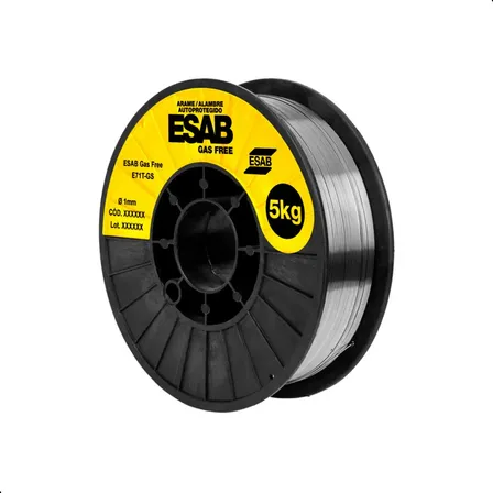 Alambre Soldar Mig Sin Gas 1,0mm Rollo 5kg Esab Gas Free Con