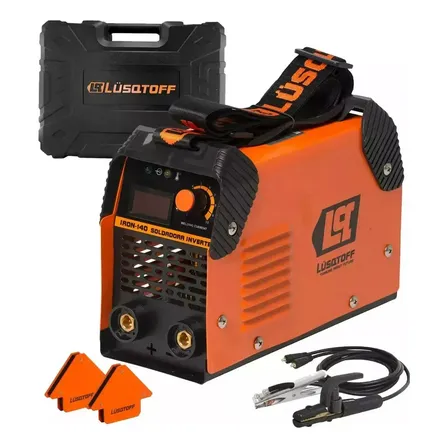 Soldadora Inverter Lusqtoff MEGAIRON140-9 120amp Mega Kit 120A Mma