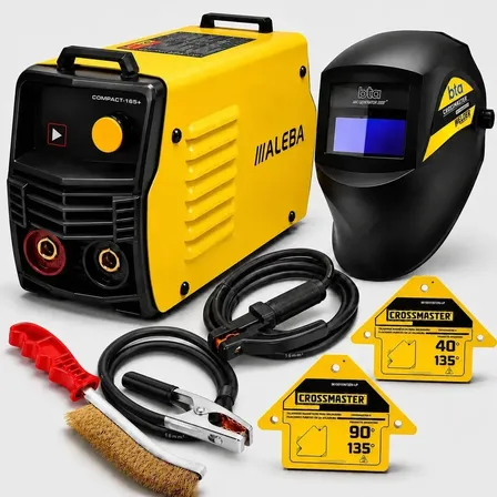 Kit Soldadora Eléctrica Inverter Mma + Lift Tig + Accesorios Amarillo