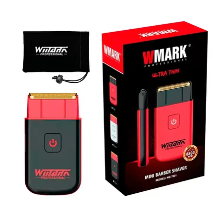 Afeitadora Wmark Profesional Ng-7901 Shaver Mini Inalambrica 8800 Rpm Color Negra