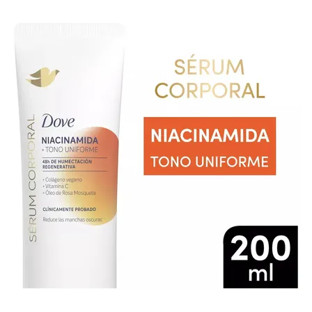 Dove Sérum Corporal con Niacinamida, Uniforma el Tono, 200ml