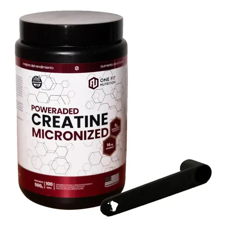 Creatina Monohidratada One Fit 500g + Scoop 5grs Regalo Sin Sabor Vegana Libre Gluten NOGAL SERIES