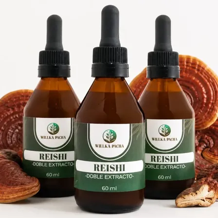 Reishi  · Doble Extracto  · Pack X 3 · 60 Ml Natural