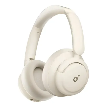 Anker Soundcore Q30 Auriculares Inalámbricos Bluetooth Over-Ear, Cancelación de Ruido Activa y Anti Ruido, Hi-Res Wireless + LDAC, 50h Batería, Micrófonos AI para Viajes y Oficina, Blanco