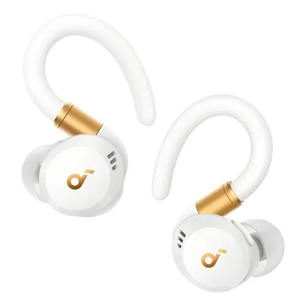 Auriculares Inalámbricos Anker soundcore Sport X20 con Cancelación de Ruido ANC Adaptativo, In Ear con Ganchos Deportivos Ajustables, IP68, Batería 48H, Bluetooth 5.3, BassUp, Blanco