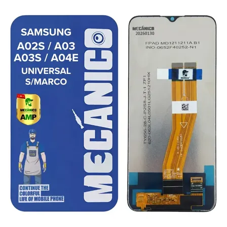 Modulo Para Samsung A02s A03 A03s A04e Sin Marco Incell Negro