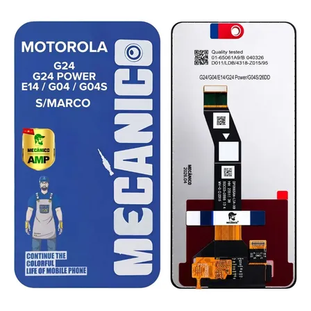 Modulo Compatible Motorola G24 Power E14 G04 G04s Sin Marco Display Tactil Touch Lcd Pantalla Negro Repuesto Reparacion Service Tecnico Cristal Frontal Reemplazo Smartphone Celular Premium