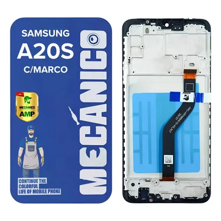 Modulo Compatible Samsung Galaxy A20S A207 Con Marco Incell Mecanico Pantalla Display Tactil Repuesto Reparacion Celular Recambio Reemplazo Servicio Tecnico Instalacion Cambio Calidad Definicion