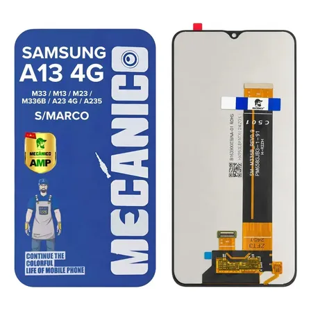 Modulo Compatible Samsung A13 4g A23 M13 M23 M33 M336b A235 Sin Marco Incell Mecanico Display Tactil Pantalla Repuesto Reparacion Service Tecnico Cristal Frontal Smartphone Celular Brillo Alto