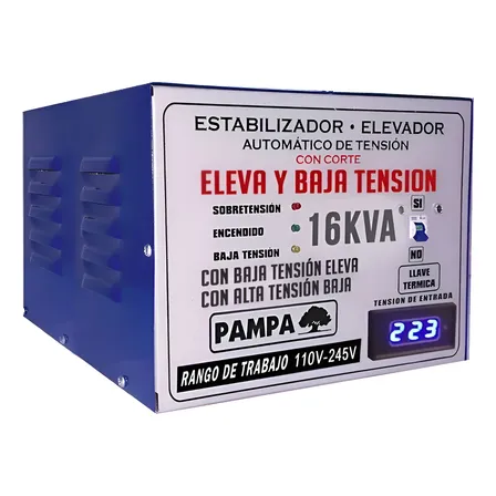 Elevador Automático 16KVA 16000VA 110-245 Pampa Hogar