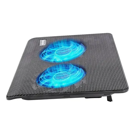 Base Cooler para Notebook Portatil Gadnic Refrigerante Radiador 17 LED Doble Ventilación 2 USB