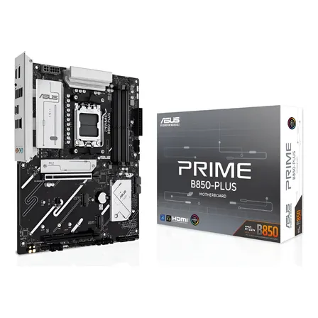 Placa Madre Asus Prime B850 Plus Ddr5 Am5 U3.2 Hdmi Dp 3nvme Negro