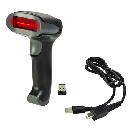 Escáner De Código De Barras Láser Gadnic BAR11 Con Indicador Led Color Negro