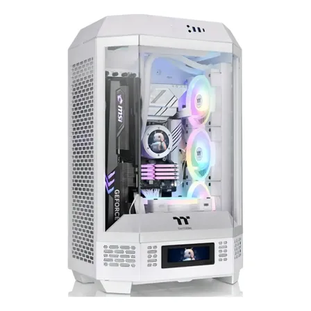 Gabinete Thermaltake The Tower 300 Mid-tower Tg Snow White Color Blanco