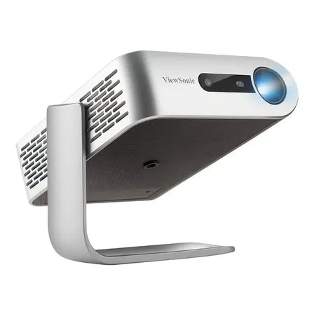 Proyector Portatil ViewSonic M1+ LED 300 Lumenes WVGA Bateria Harman Kardon WiFi Bluetooth USB-C HDMI Soporte Smart 360 M1+
