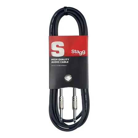 Cable Plug Stagg para Guitarra y Amplificador de 3 Metros